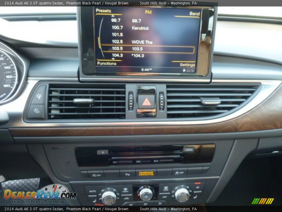 2014 Audi A6 3.0T quattro Sedan Phantom Black Pearl / Nougat Brown Photo #15