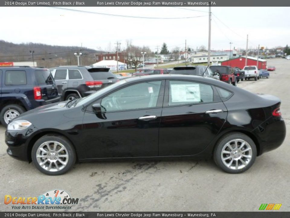 2014 Dodge Dart Limited Pitch Black / Black Photo #2