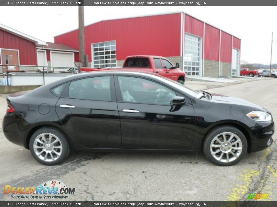2014 Dodge Dart Limited Pitch Black / Black Photo #6