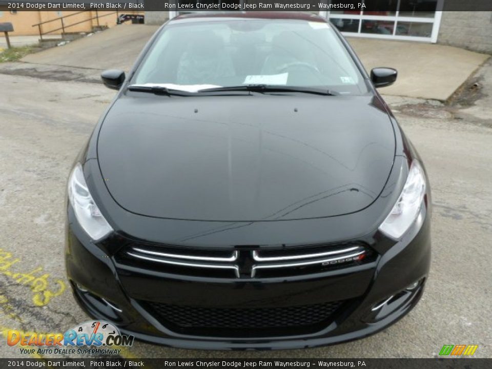 Pitch Black 2014 Dodge Dart Limited Photo #8