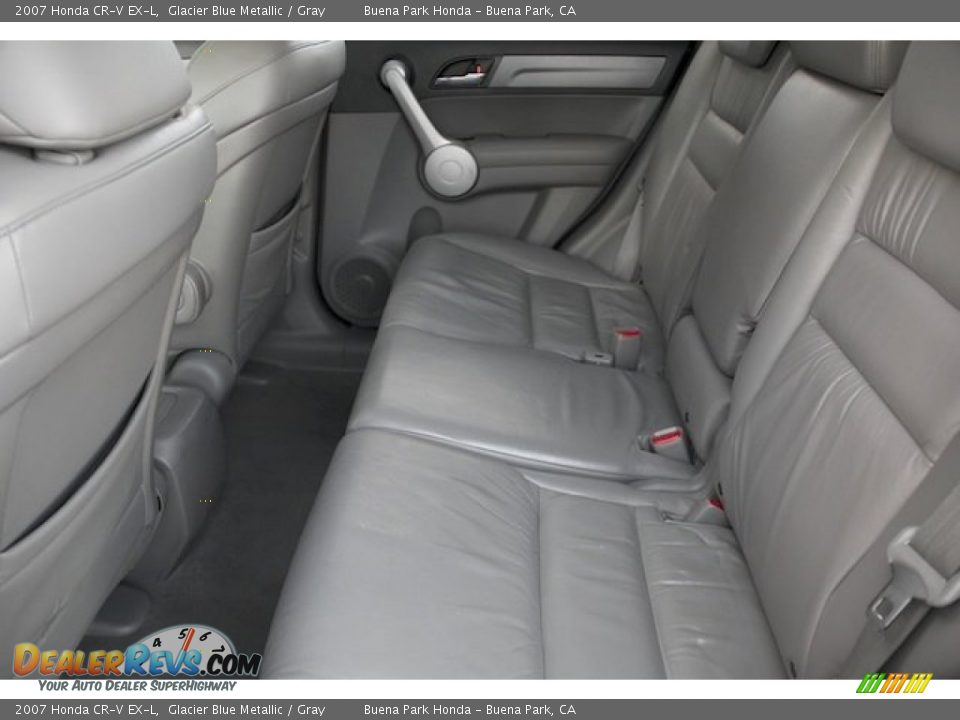 2007 Honda CR-V EX-L Glacier Blue Metallic / Gray Photo #4