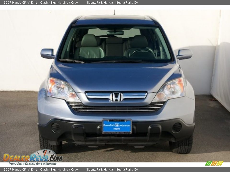 2007 Honda CR-V EX-L Glacier Blue Metallic / Gray Photo #8