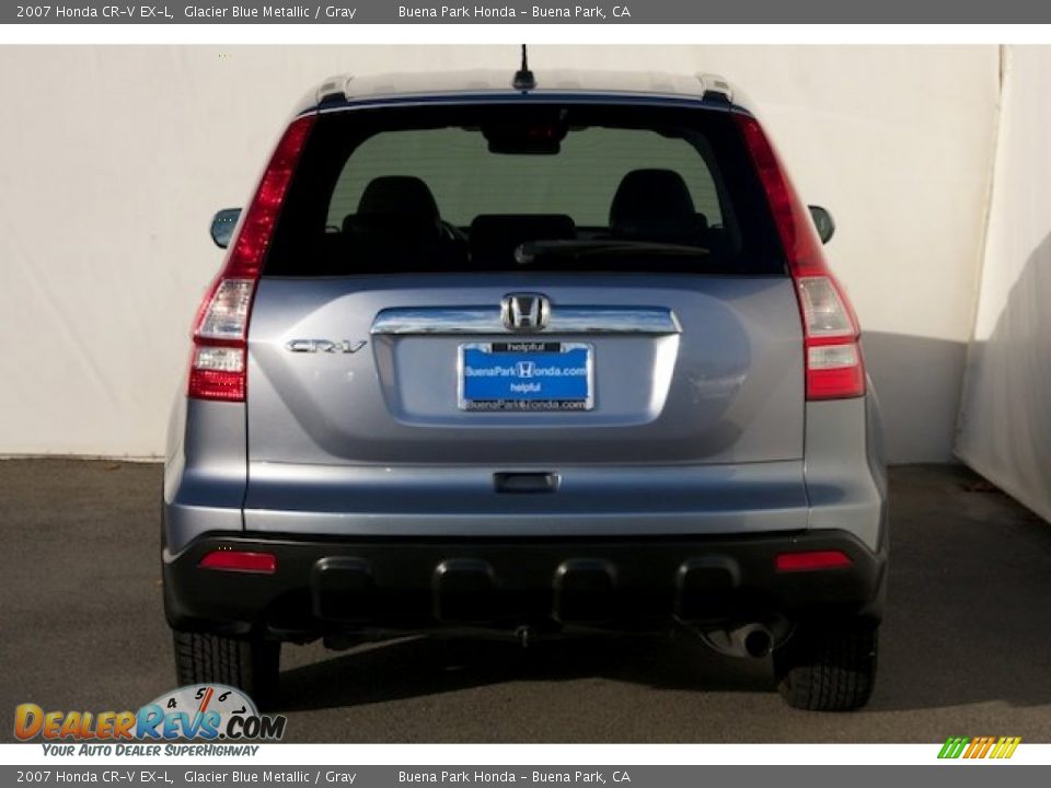 2007 Honda CR-V EX-L Glacier Blue Metallic / Gray Photo #10