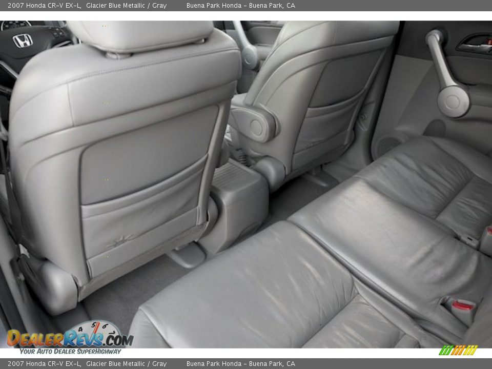 2007 Honda CR-V EX-L Glacier Blue Metallic / Gray Photo #14