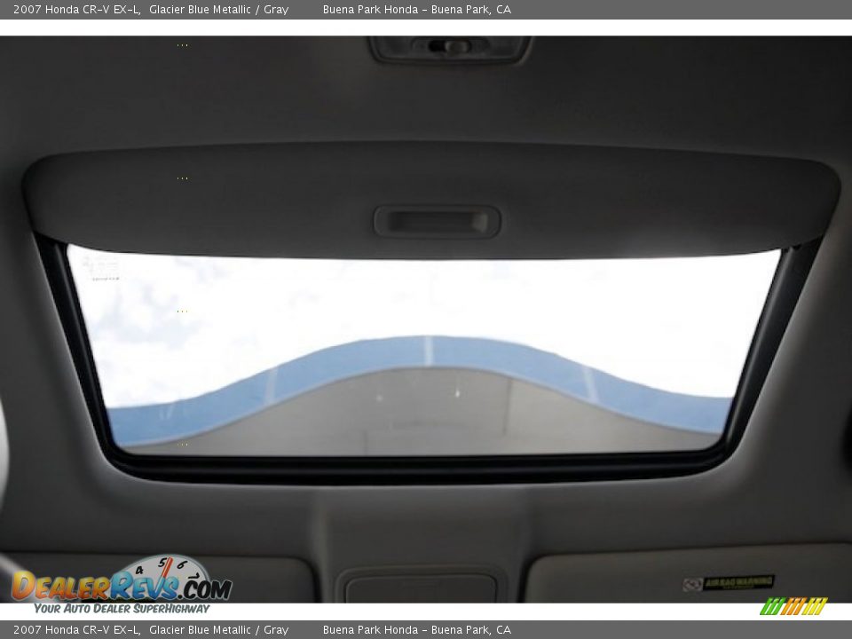 2007 Honda CR-V EX-L Glacier Blue Metallic / Gray Photo #15