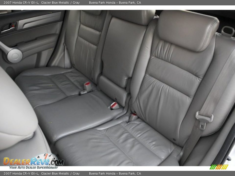2007 Honda CR-V EX-L Glacier Blue Metallic / Gray Photo #16