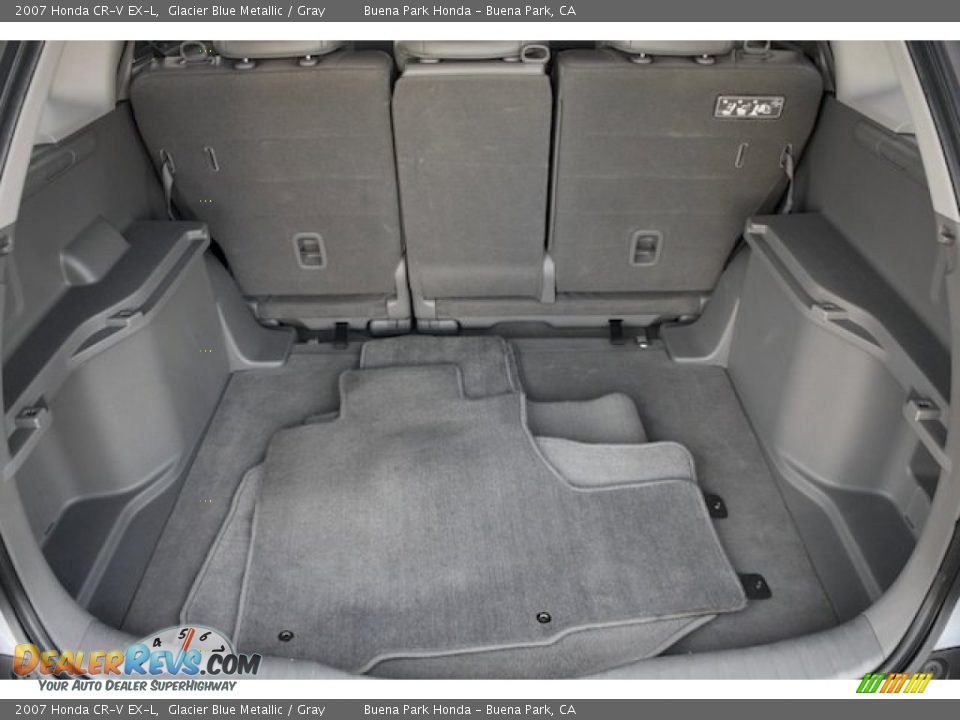 2007 Honda CR-V EX-L Glacier Blue Metallic / Gray Photo #17
