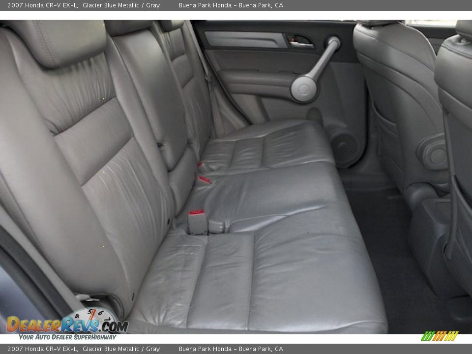 2007 Honda CR-V EX-L Glacier Blue Metallic / Gray Photo #18