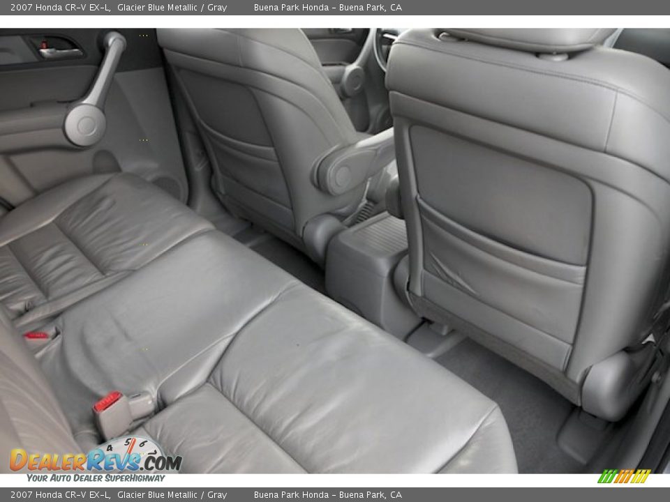 2007 Honda CR-V EX-L Glacier Blue Metallic / Gray Photo #19