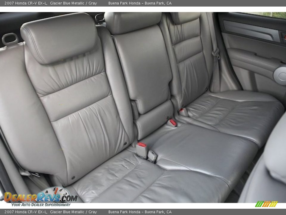 2007 Honda CR-V EX-L Glacier Blue Metallic / Gray Photo #20