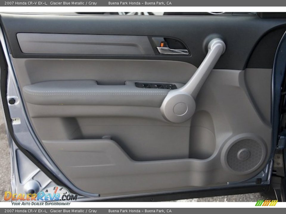2007 Honda CR-V EX-L Glacier Blue Metallic / Gray Photo #25