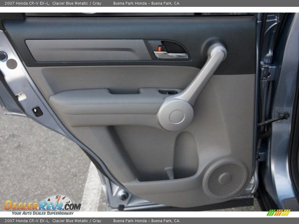 2007 Honda CR-V EX-L Glacier Blue Metallic / Gray Photo #26