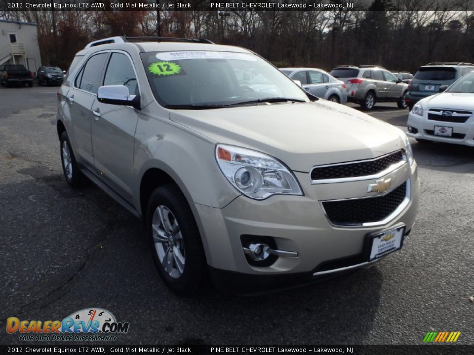 2012 Chevrolet Equinox LTZ AWD Gold Mist Metallic / Jet Black Photo #3