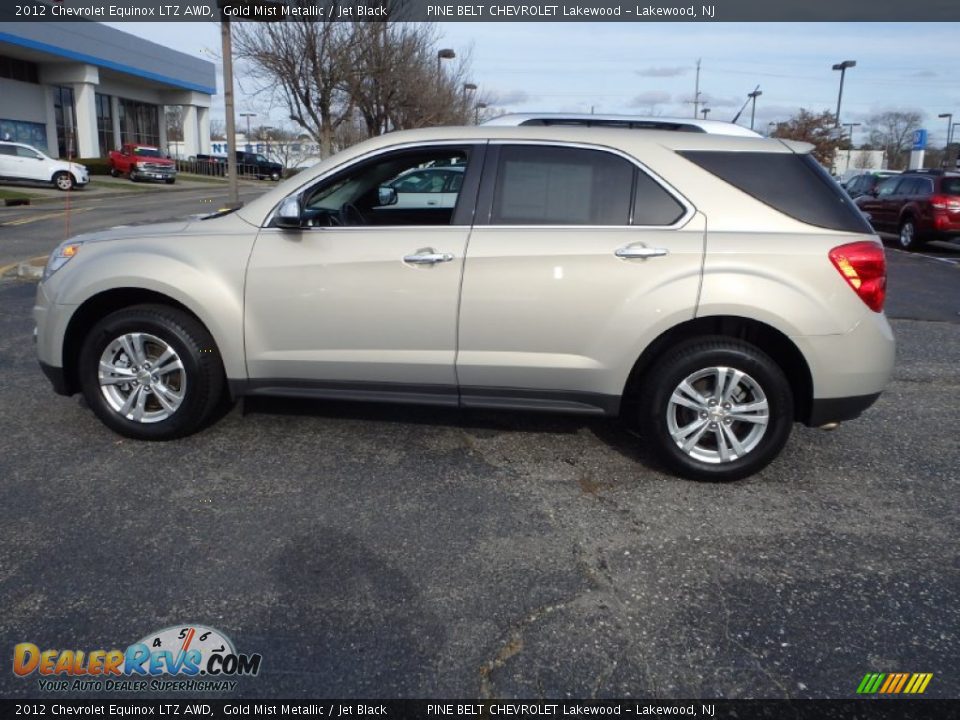 2012 Chevrolet Equinox LTZ AWD Gold Mist Metallic / Jet Black Photo #6