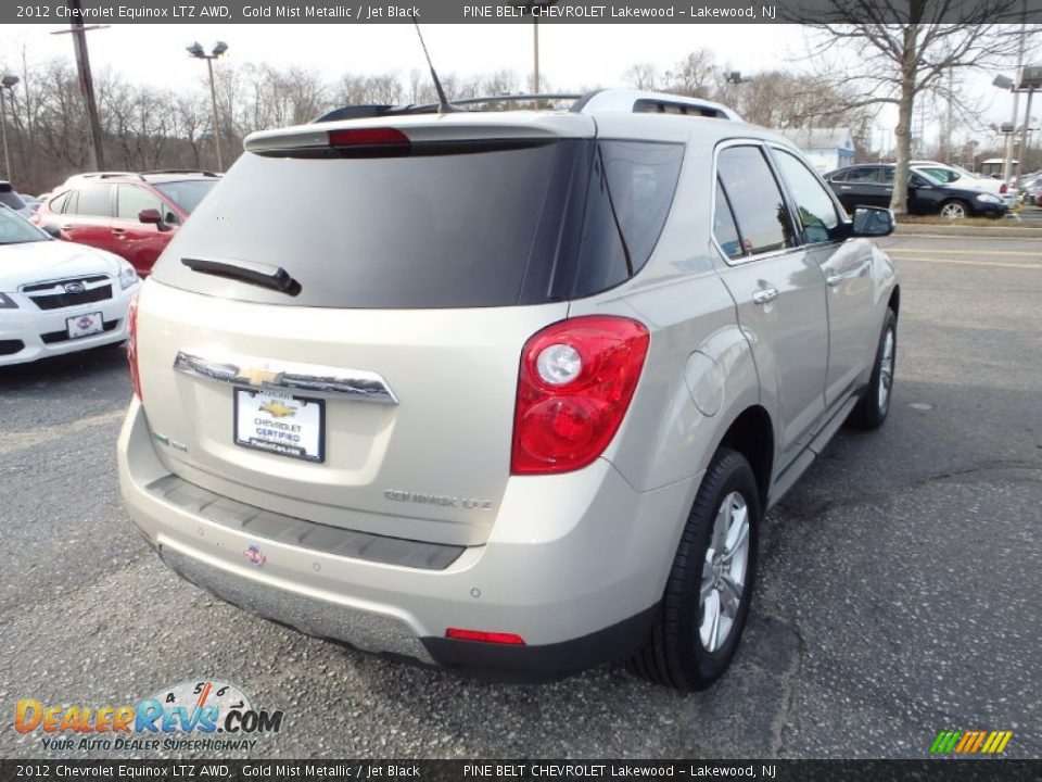 2012 Chevrolet Equinox LTZ AWD Gold Mist Metallic / Jet Black Photo #7
