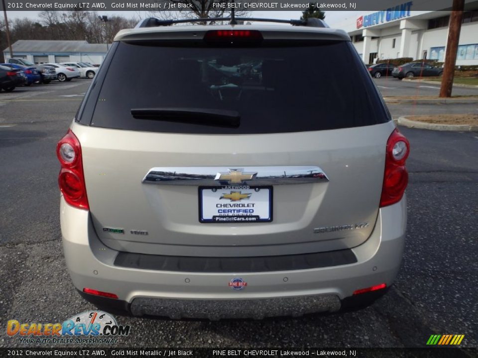 2012 Chevrolet Equinox LTZ AWD Gold Mist Metallic / Jet Black Photo #8
