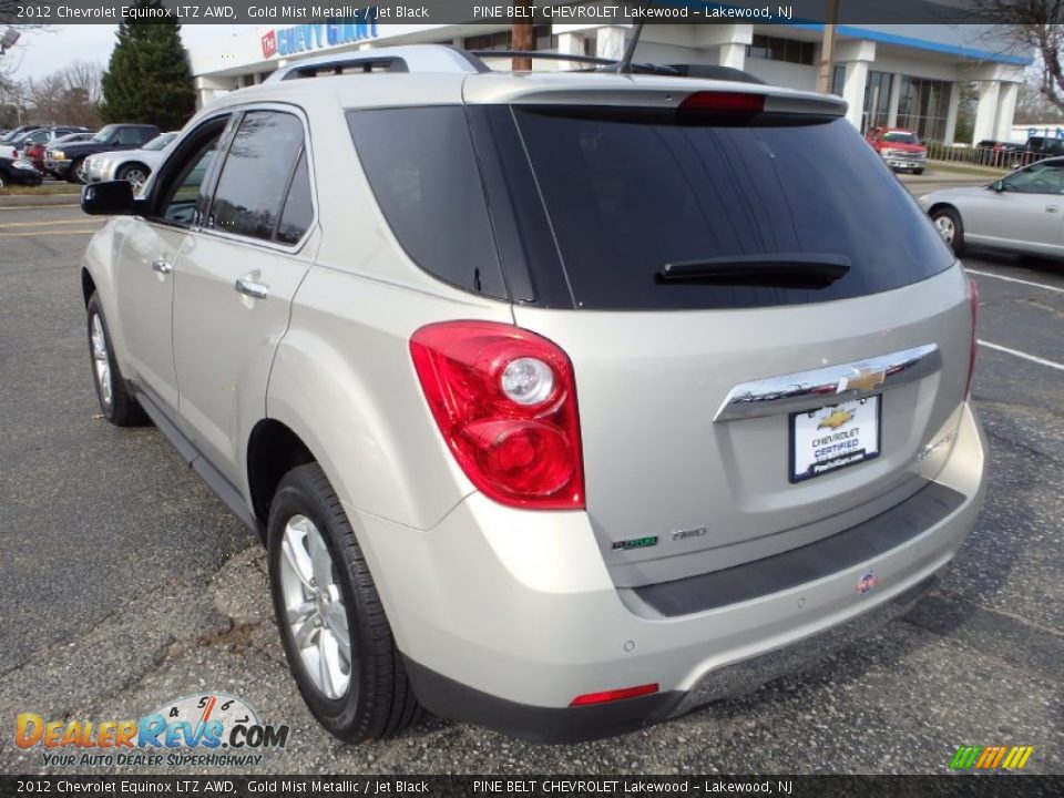 2012 Chevrolet Equinox LTZ AWD Gold Mist Metallic / Jet Black Photo #9