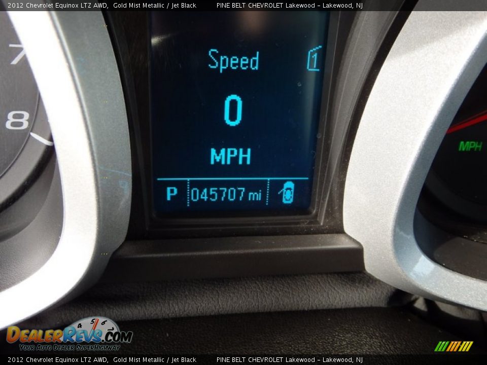 2012 Chevrolet Equinox LTZ AWD Gold Mist Metallic / Jet Black Photo #25