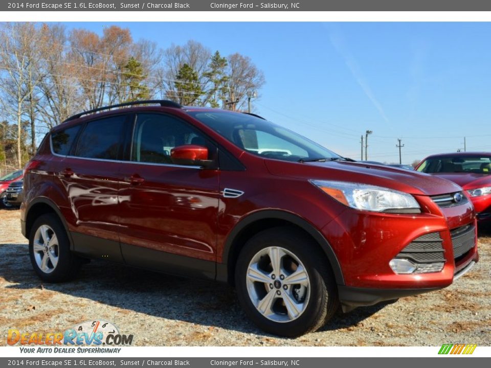 2014 Ford Escape SE 1.6L EcoBoost Sunset / Charcoal Black Photo #1