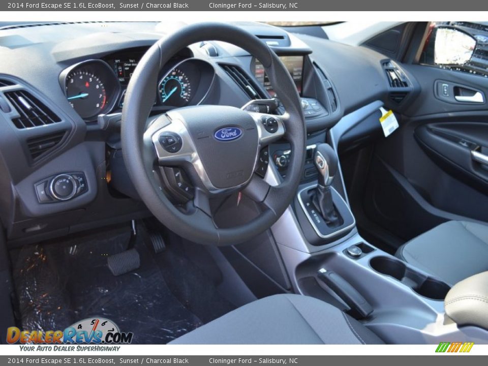 2014 Ford Escape SE 1.6L EcoBoost Sunset / Charcoal Black Photo #6