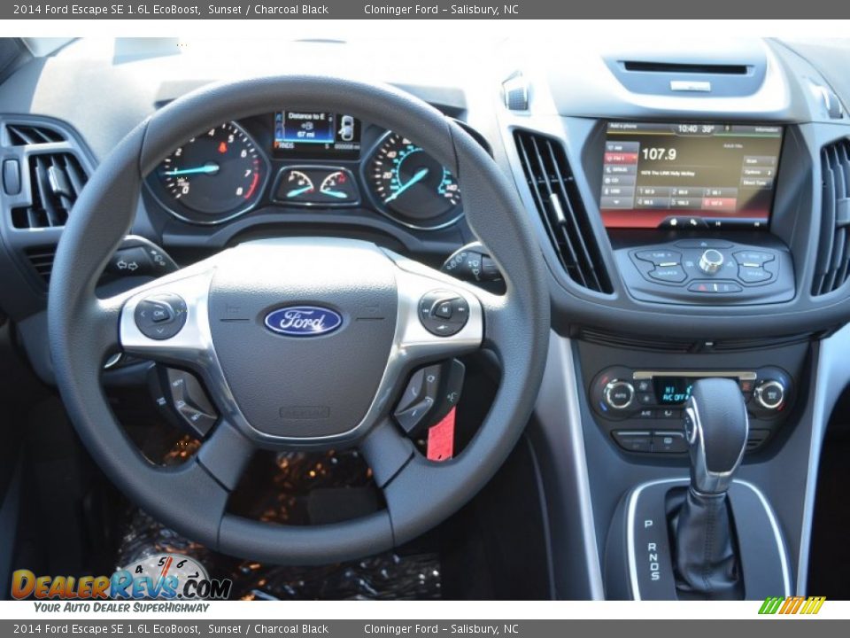2014 Ford Escape SE 1.6L EcoBoost Sunset / Charcoal Black Photo #13