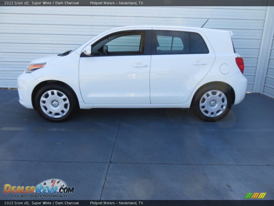 2013 Scion xD Super White / Dark Charcoal Photo #6
