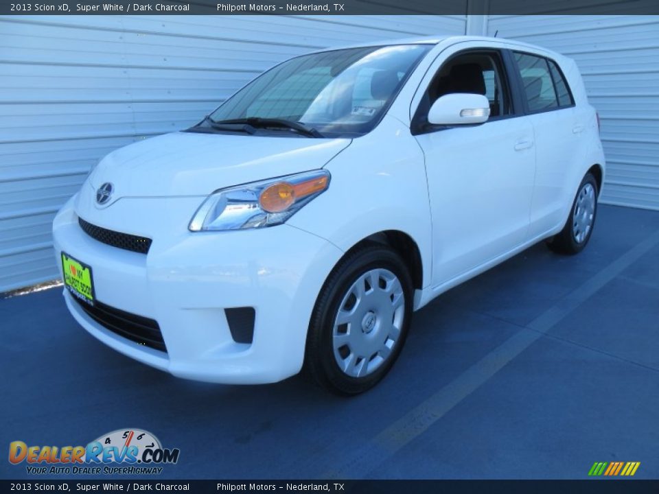 2013 Scion xD Super White / Dark Charcoal Photo #7