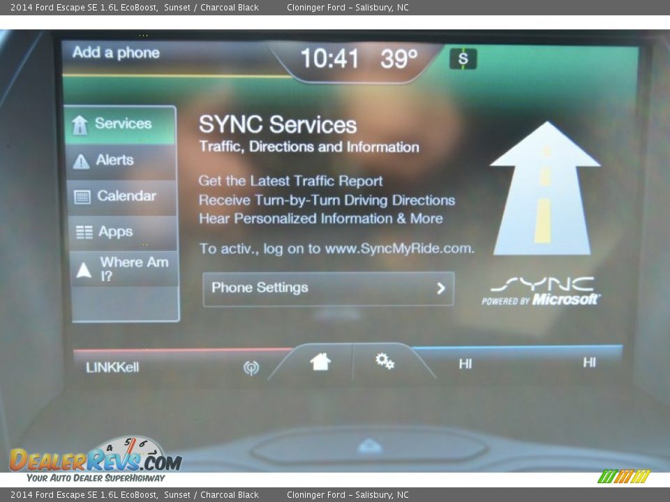 2014 Ford Escape SE 1.6L EcoBoost Sunset / Charcoal Black Photo #16