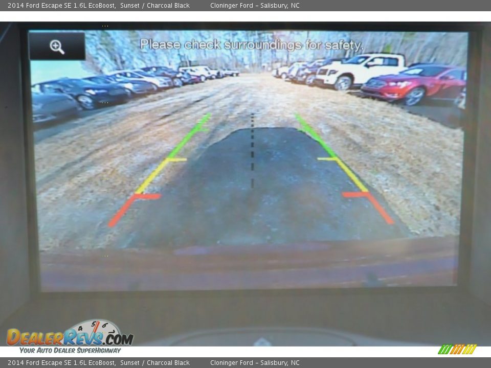 2014 Ford Escape SE 1.6L EcoBoost Sunset / Charcoal Black Photo #17