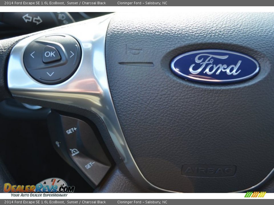 2014 Ford Escape SE 1.6L EcoBoost Sunset / Charcoal Black Photo #22