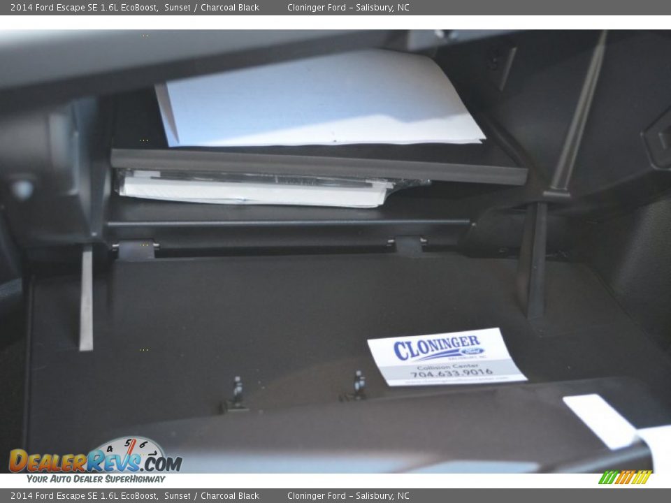 2014 Ford Escape SE 1.6L EcoBoost Sunset / Charcoal Black Photo #26