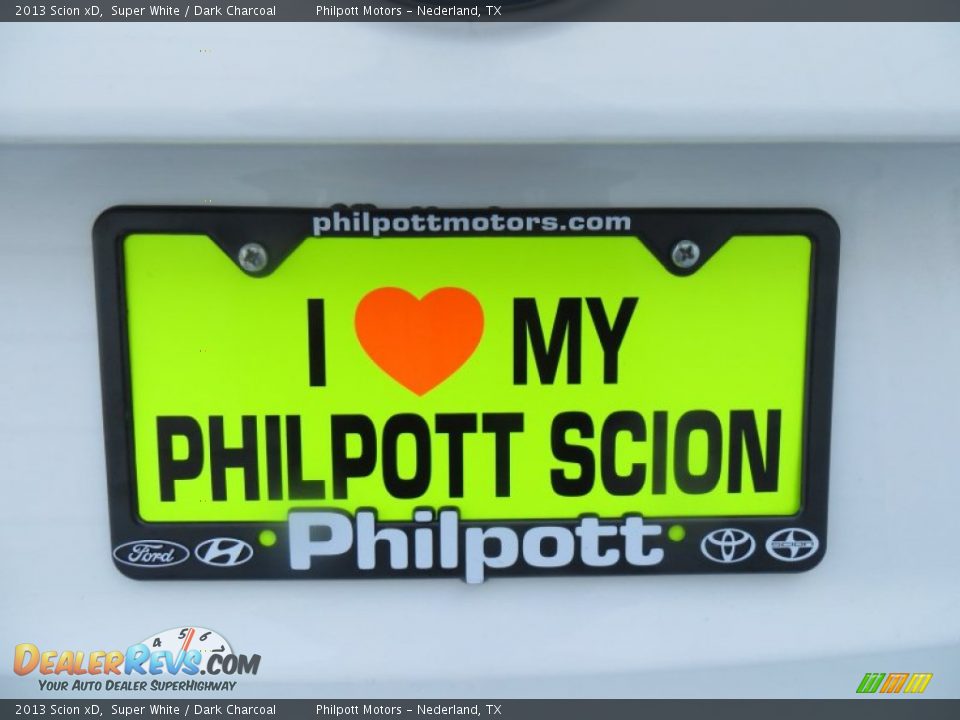 2013 Scion xD Super White / Dark Charcoal Photo #19