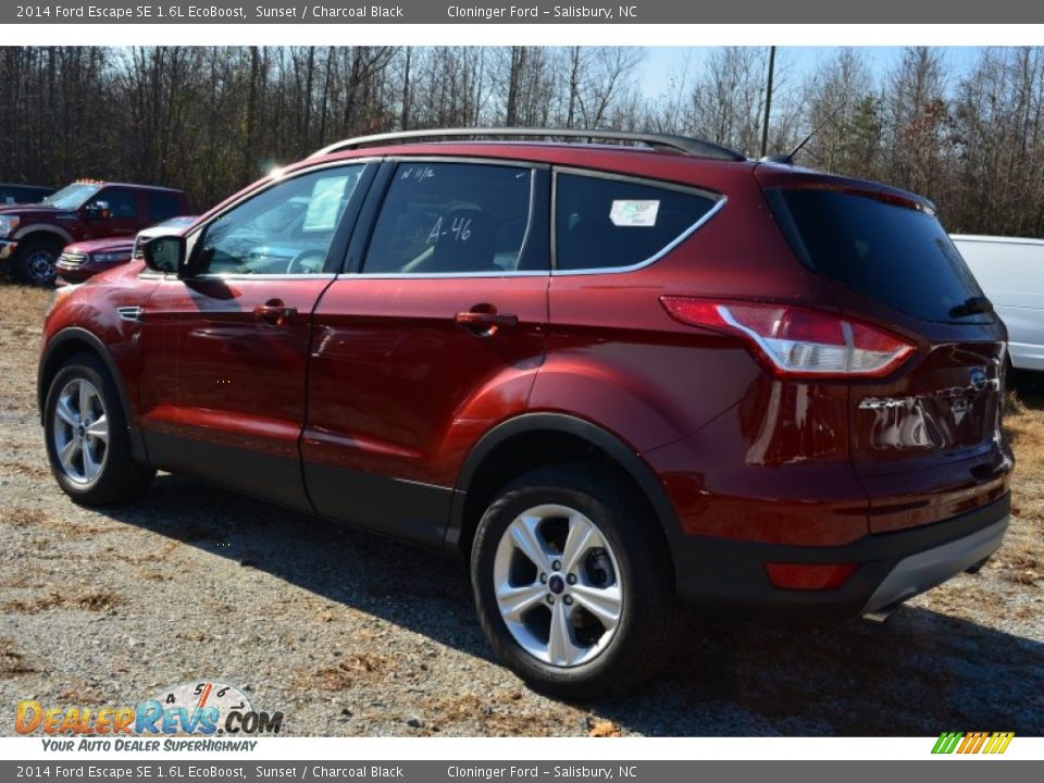 2014 Ford Escape SE 1.6L EcoBoost Sunset / Charcoal Black Photo #28