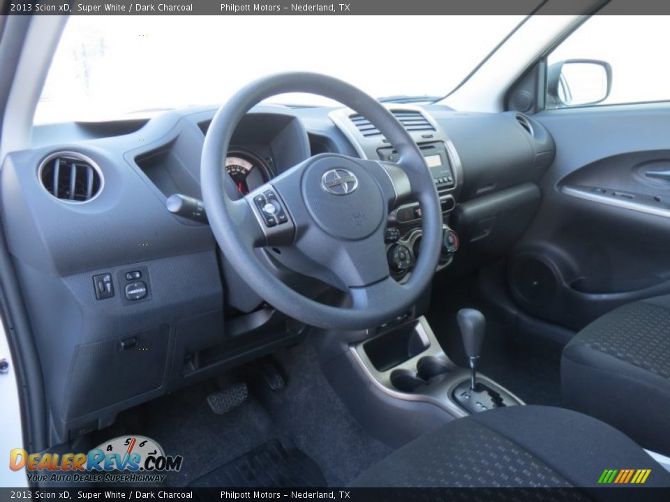 2013 Scion xD Super White / Dark Charcoal Photo #33