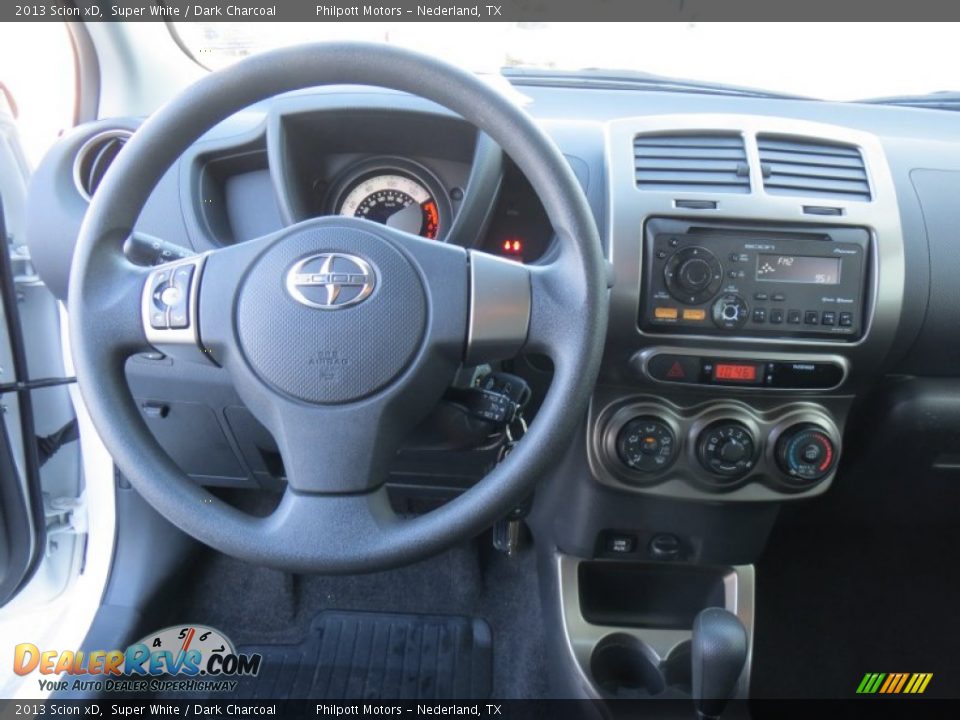 2013 Scion xD Super White / Dark Charcoal Photo #36