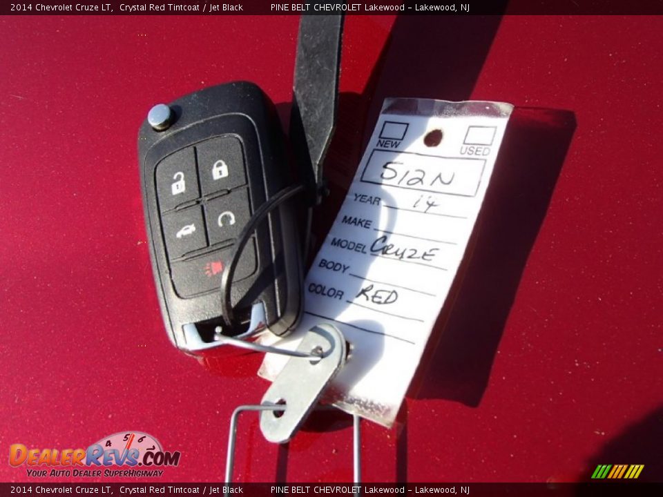 2014 Chevrolet Cruze LT Crystal Red Tintcoat / Jet Black Photo #8