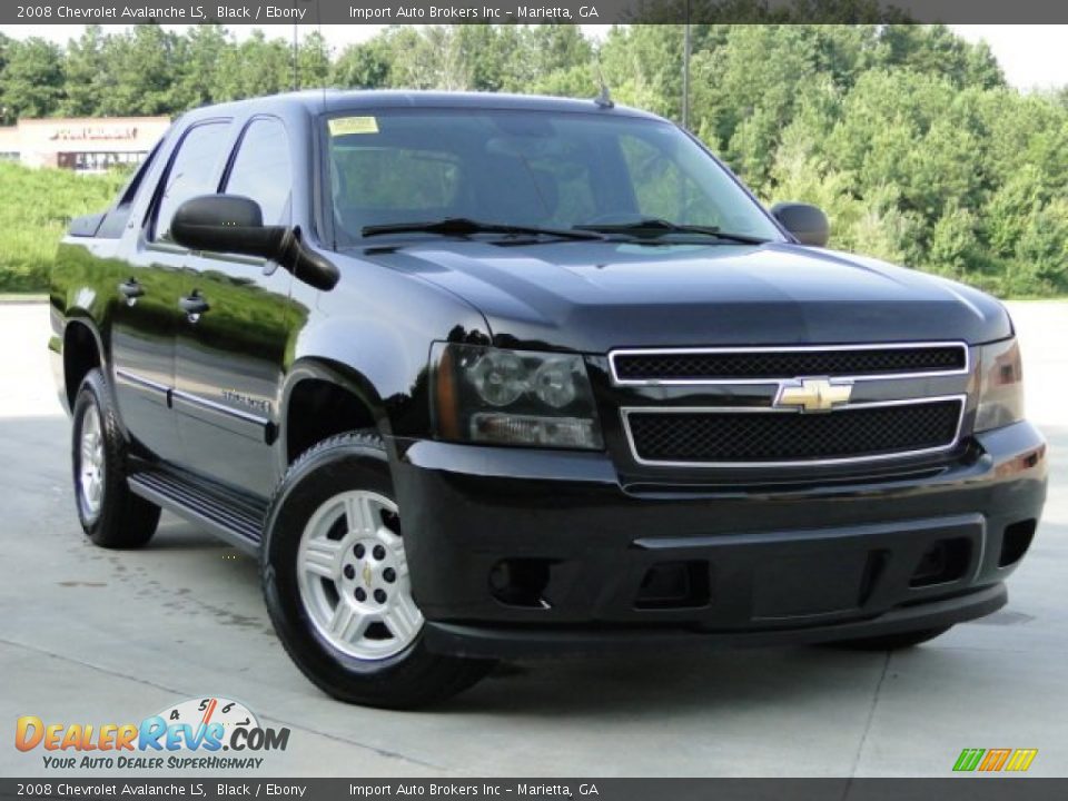2008 Chevrolet Avalanche LS Black / Ebony Photo #2