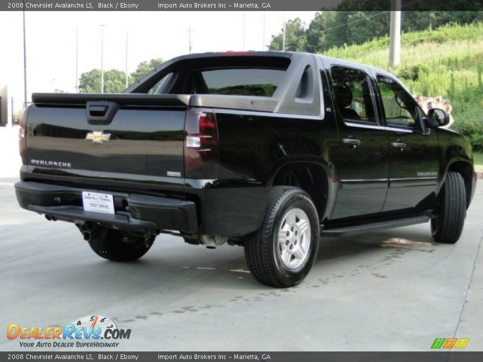 2008 Chevrolet Avalanche LS Black / Ebony Photo #5