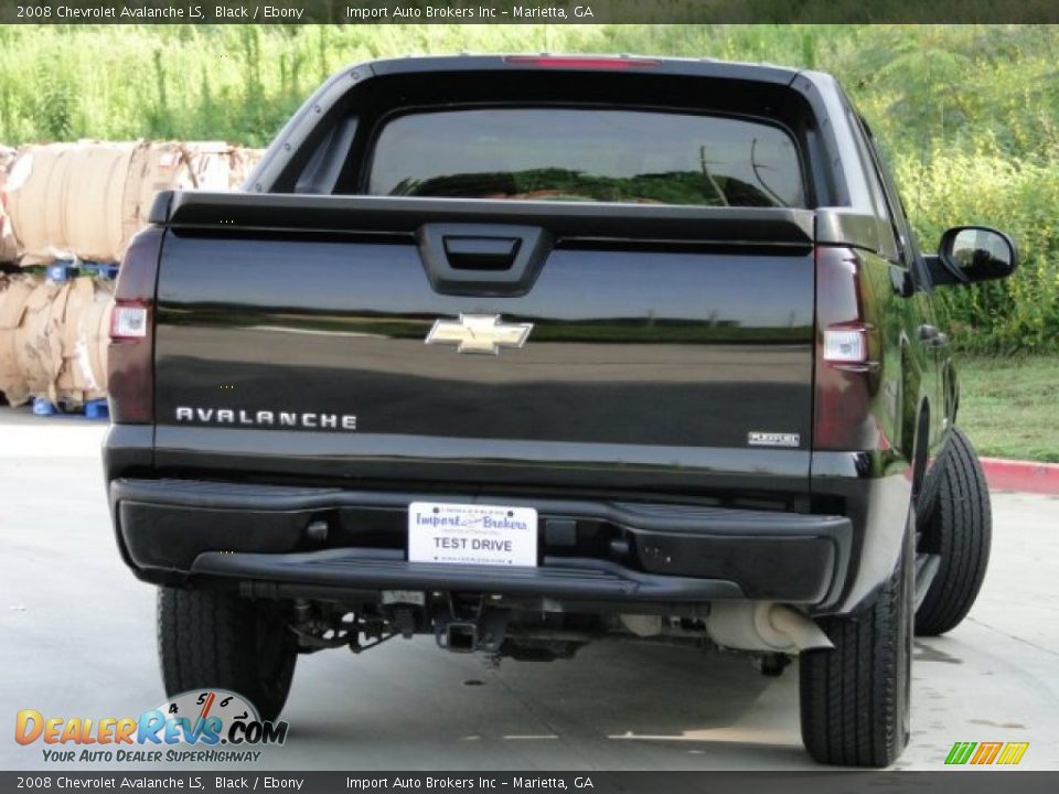 2008 Chevrolet Avalanche LS Black / Ebony Photo #6