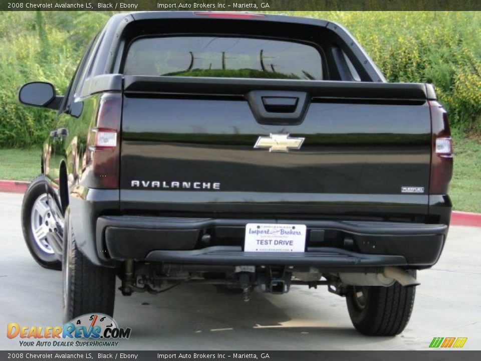 2008 Chevrolet Avalanche LS Black / Ebony Photo #7