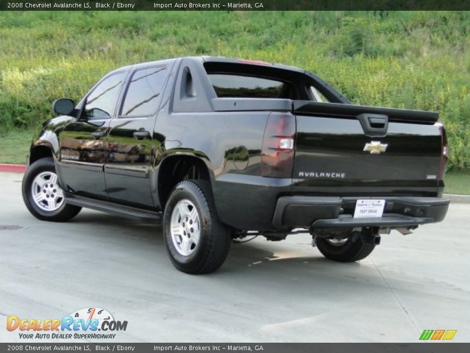 2008 Chevrolet Avalanche LS Black / Ebony Photo #8