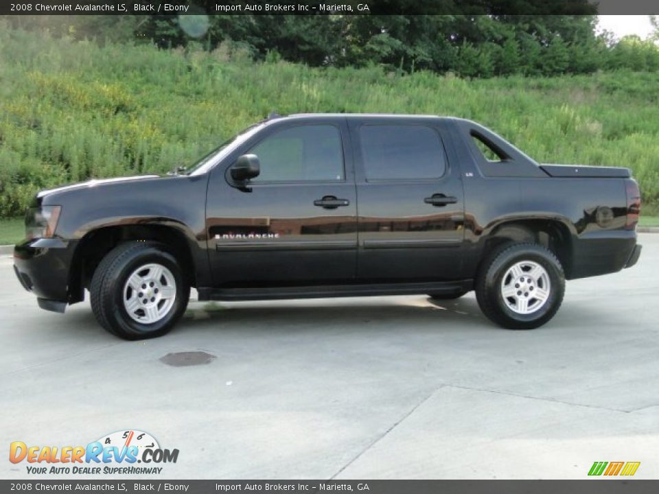 2008 Chevrolet Avalanche LS Black / Ebony Photo #10