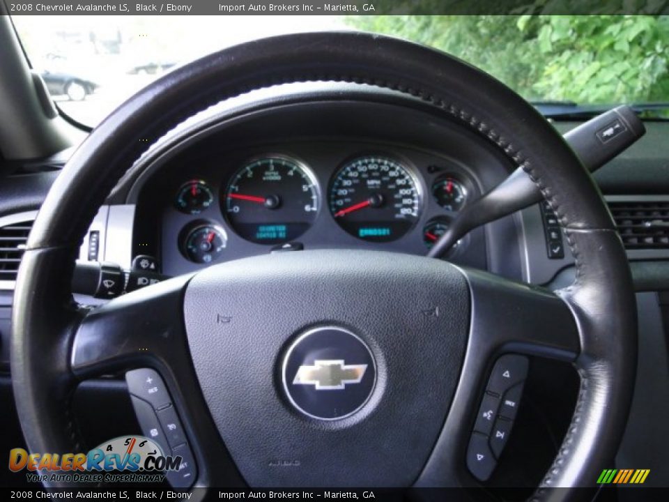 2008 Chevrolet Avalanche LS Black / Ebony Photo #15