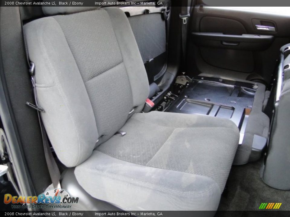 2008 Chevrolet Avalanche LS Black / Ebony Photo #22