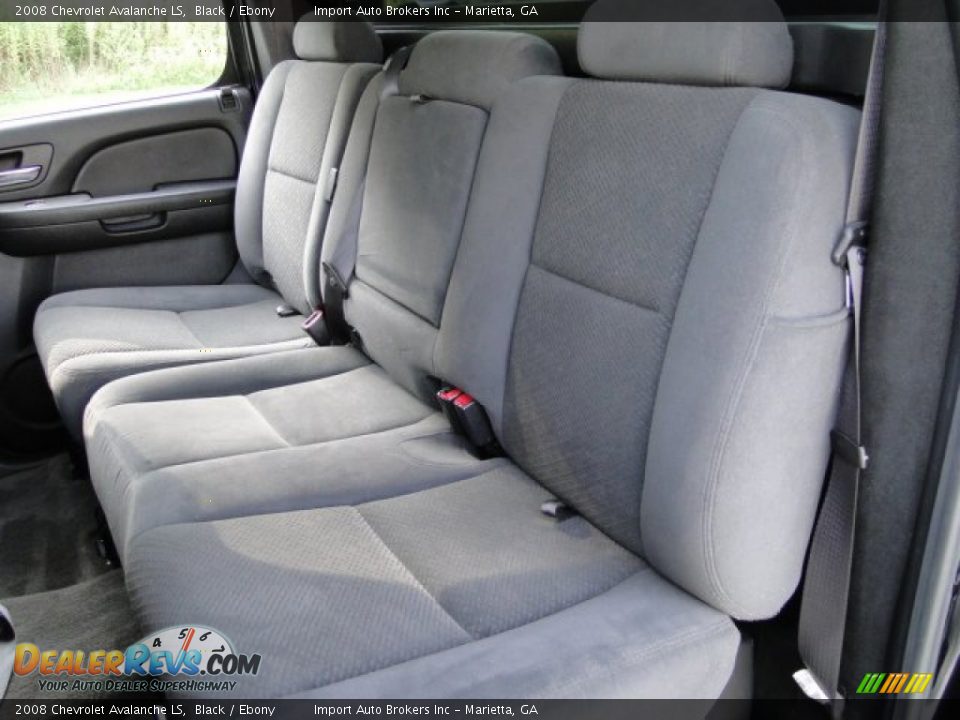 2008 Chevrolet Avalanche LS Black / Ebony Photo #24
