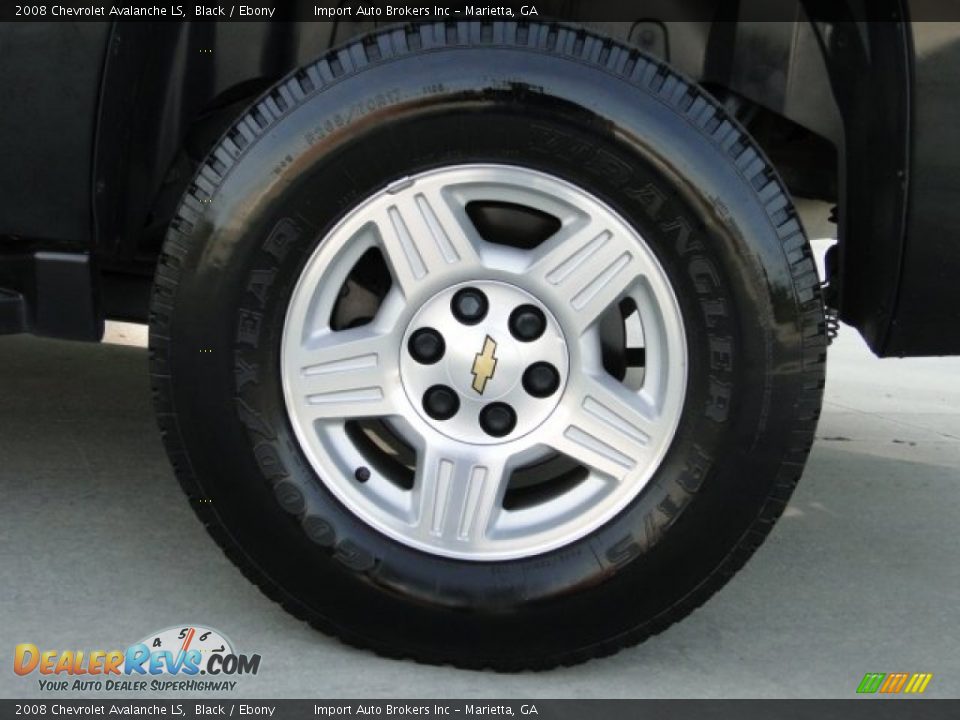 2008 Chevrolet Avalanche LS Black / Ebony Photo #33