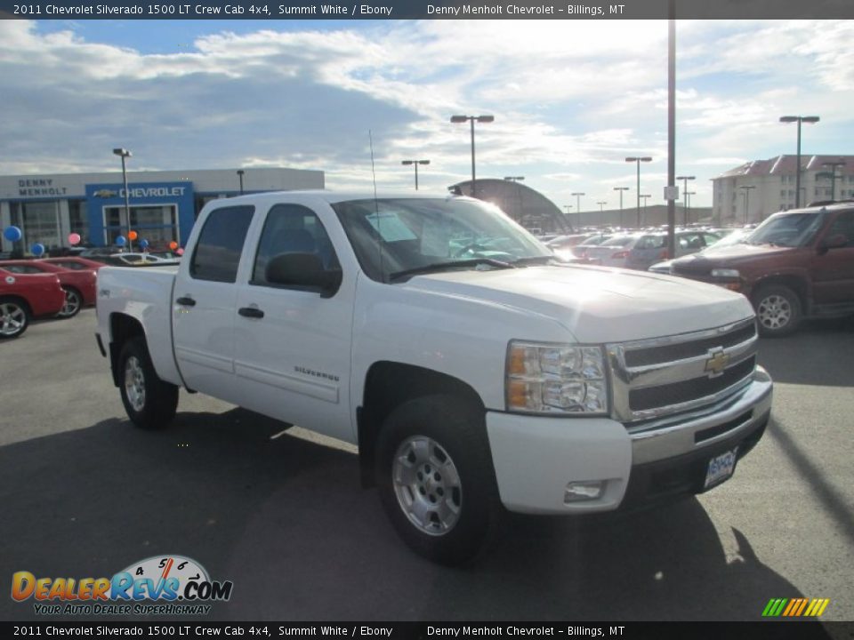 2011 Chevrolet Silverado 1500 LT Crew Cab 4x4 Summit White / Ebony Photo #1