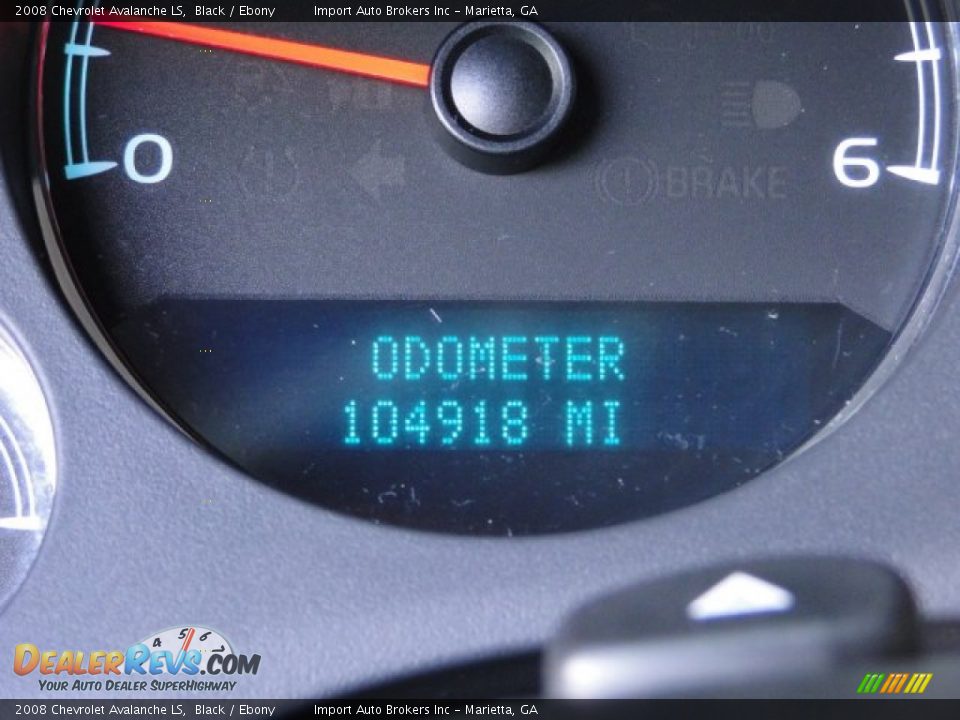 2008 Chevrolet Avalanche LS Black / Ebony Photo #36
