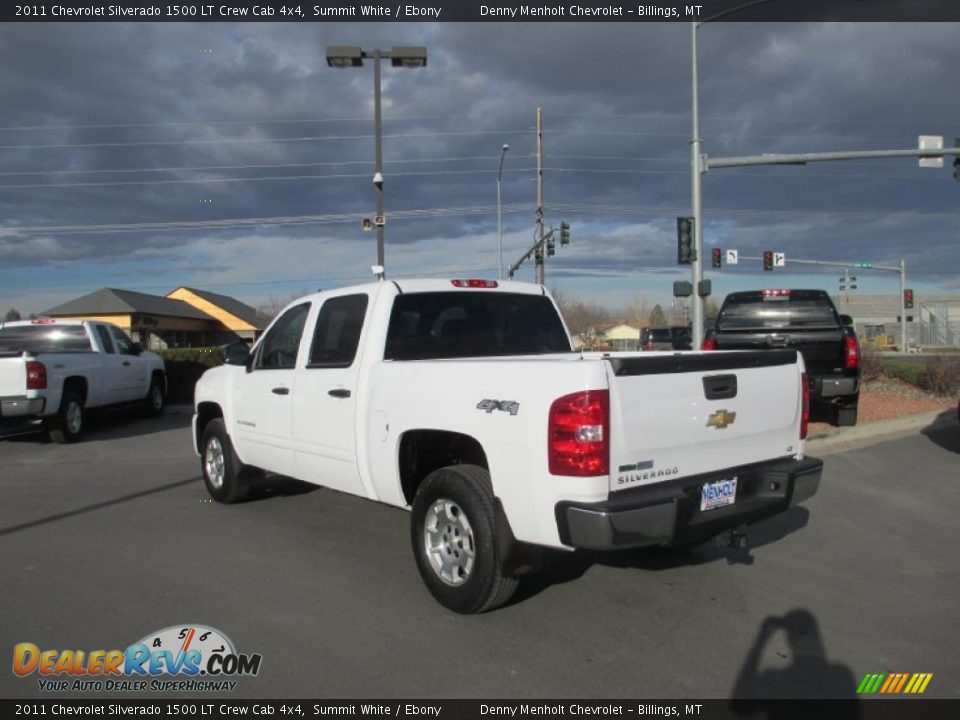 2011 Chevrolet Silverado 1500 LT Crew Cab 4x4 Summit White / Ebony Photo #4