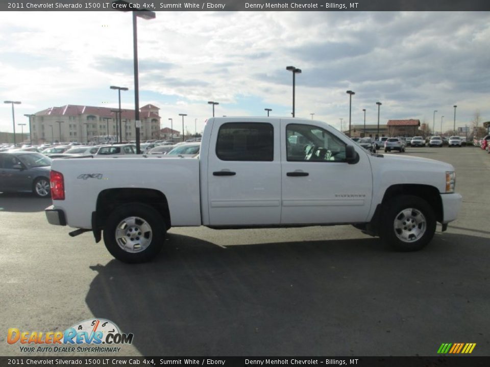 2011 Chevrolet Silverado 1500 LT Crew Cab 4x4 Summit White / Ebony Photo #7